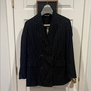 Black and Gold Striped Blazer